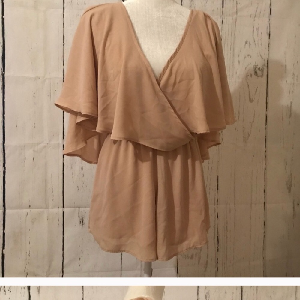 Brandy Melville Tan Romper